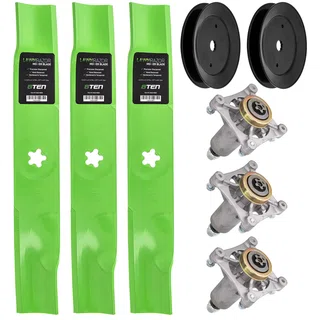 Blade Spindle Pulley Deck Kit For Poulan Pro Husqvarna Statesman MK1009678