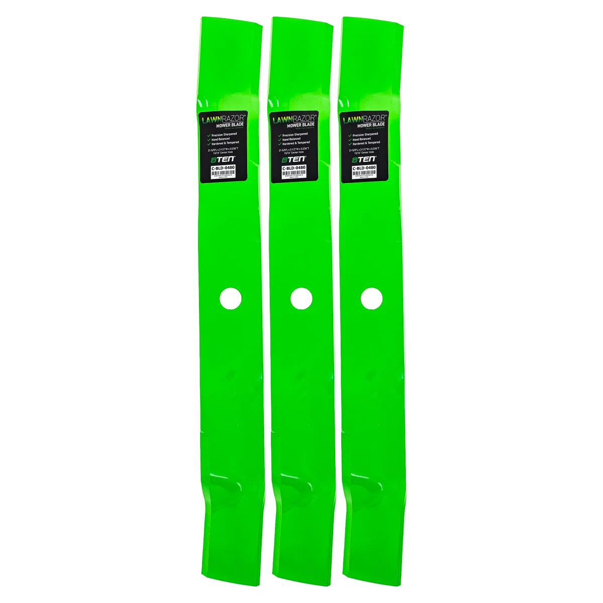 LawnRAZOR Mulching Blade For John Deere M145719 | 3-PACK