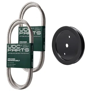 UDC Parts Mower Kit / Belt 130969 + Belt 138255 + Pulley 195945 / Fits Jonsered LT2217A