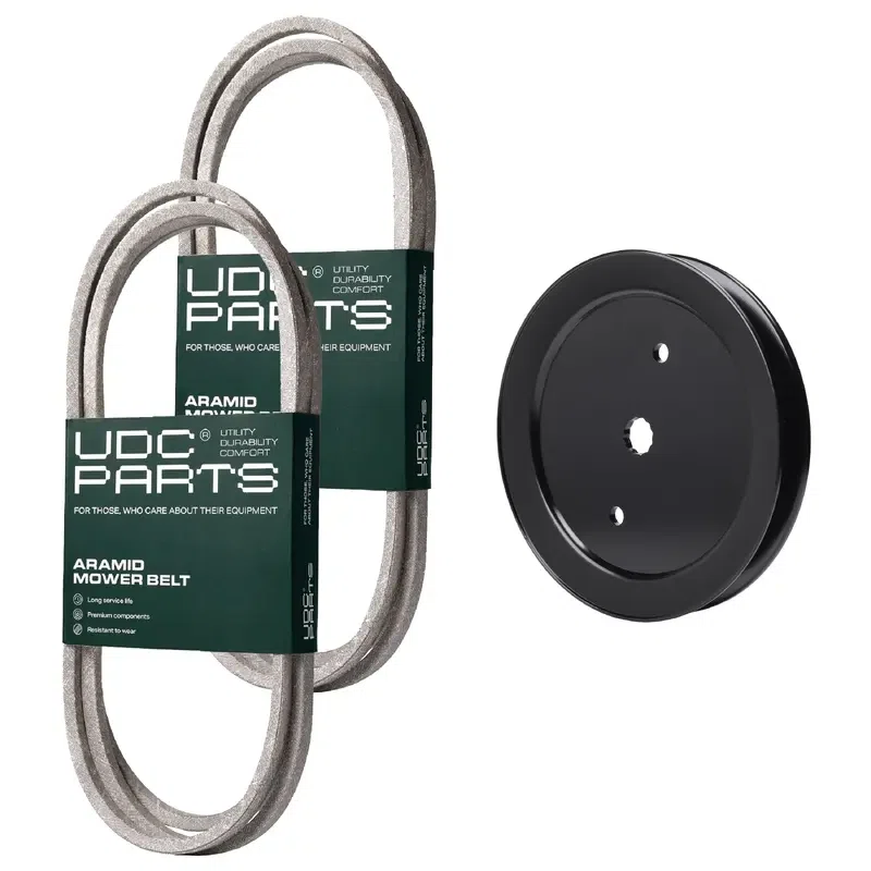 UDC Parts Mower Kit / Belt 130969 + Belt 138255 + Pulley 195945 / Fits Jonsered LT2217A