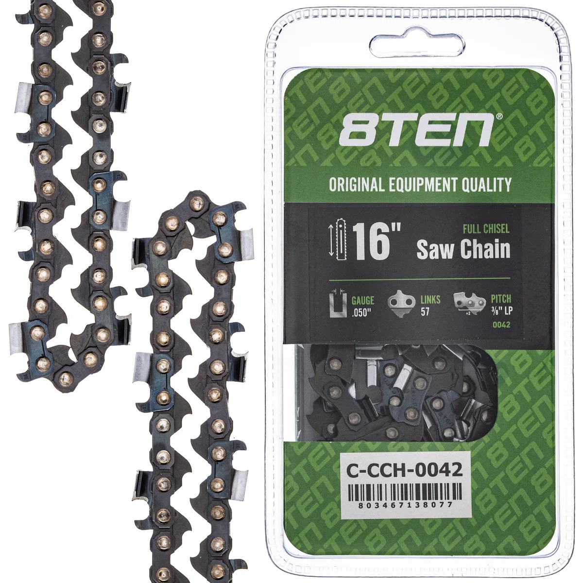 Chainsaw Chain 16 Inch .050 3/8 LP 57DL For Tanaka Echo Skil 91PX57CQ 91VXL057G 91PX057G 91PXL057G