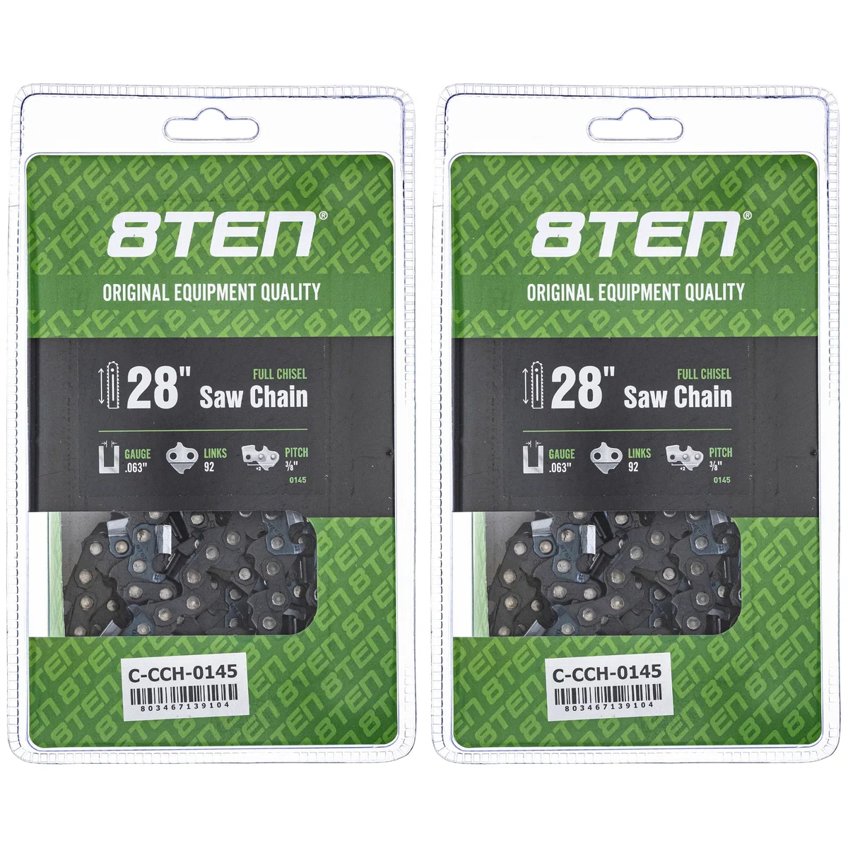 Chainsaw Chain 28 Inch .063 3/8 92DL For Stihl 72EXL092G 73EXL092G 72LPX092G H5092 36RS92 | 2-PACK