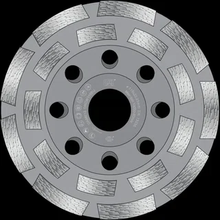 Cat 300 Trade Double Row Diamond Grinder 5/8" 11 Thread 5" - 125mm