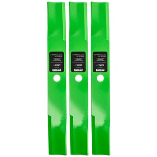 LawnRAZOR High Lift Blade For John Deere M141785 AM100538 M87622 M74175 M132261 M126098 M113878 | 3-PACK