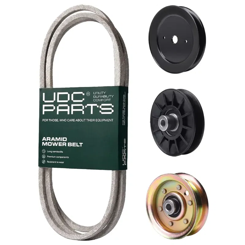 UDC Parts Mower Kit / Belt 140218 + Pulley 129861 + Pulley 532194326 + Pulley 173437 / Fits Husqvarna YTH2042 XP