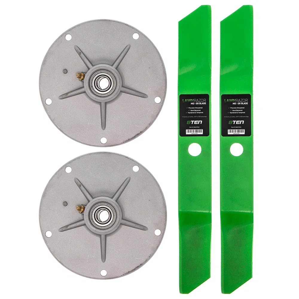 Spindle Low-Lift Sand Blade Kit for MTD 38 Inch Deck 38702x7A 38702x8D Lawn