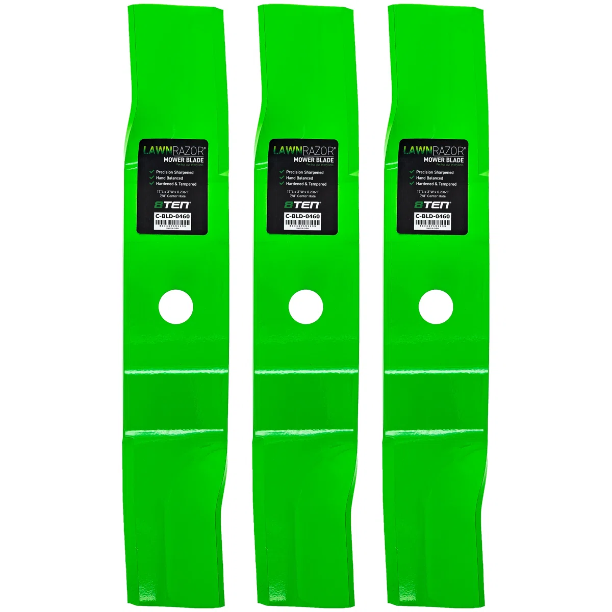 LawnRAZOR High Lift Blade For John Deere TCU30315 TCU14939 | 3-PACK