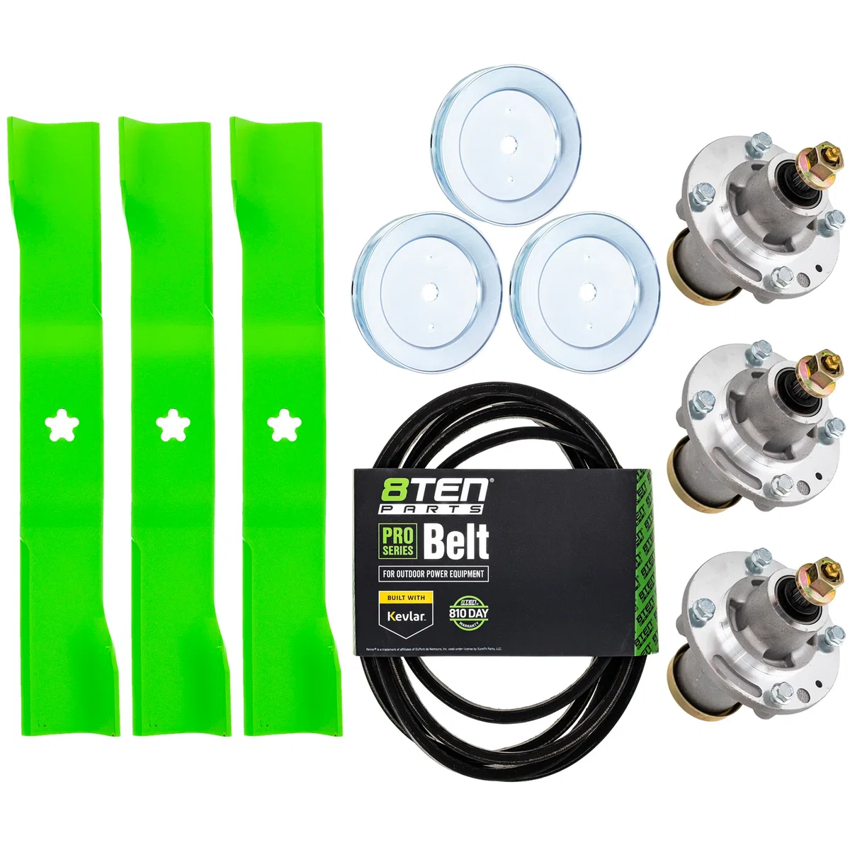 Blade Spindle Belt Kit for Husqvarna MZ54 54-Inch 582062502 582236501