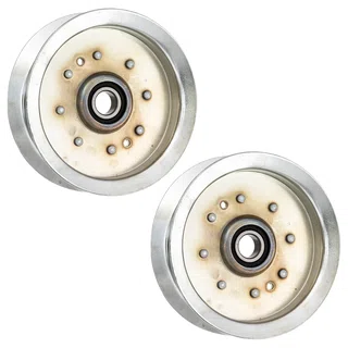 Flat Idler Pulley Set For John Deere Troy-Bilt Cub Cadet GY20629 756-05034 GY20110 GY22082 | 2-PACK