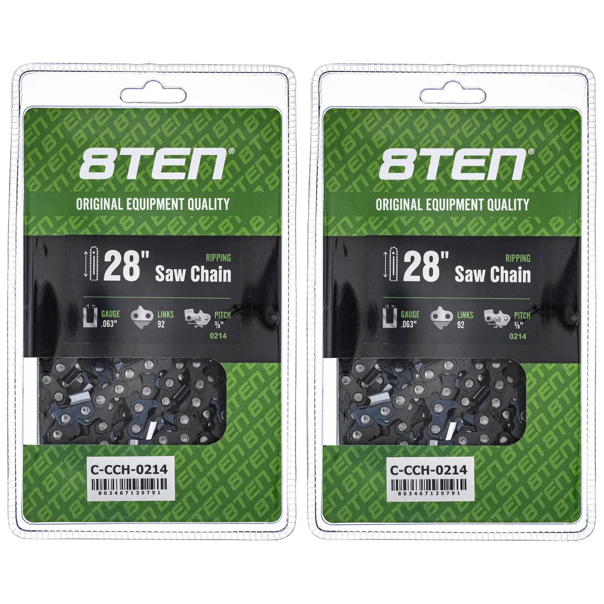 Chainsaw Chain 28 Inch .063 3/8 92DL For Stihl 72EXL092G 73EXL092G 72LPX092G H5092 36RS92 | 2-PACK