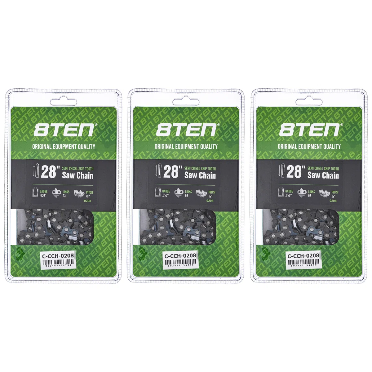 Chainsaw Chain 28 Inch .050 3/8 93DL For Homelite Echo 585550093 72EXJ093G 72EXL093G 72LPX093G | 3-PACK