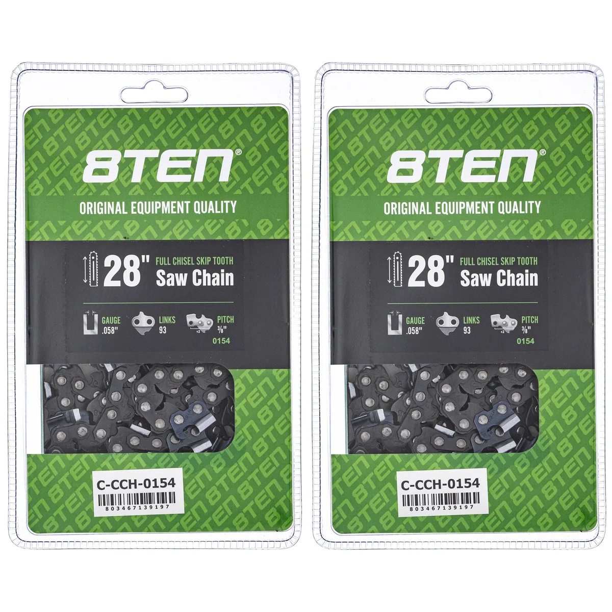 Chainsaw Chain 28 Inch .0583/8 93DL For Solo Makita 581626993 73EXL093G 501842893 608100116 | 2-PACK