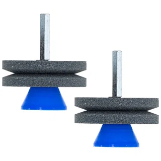 Mower Blade Grinder Stone Wheel Lawn Tractor Tools Hand Drill Attachment 2 Pack