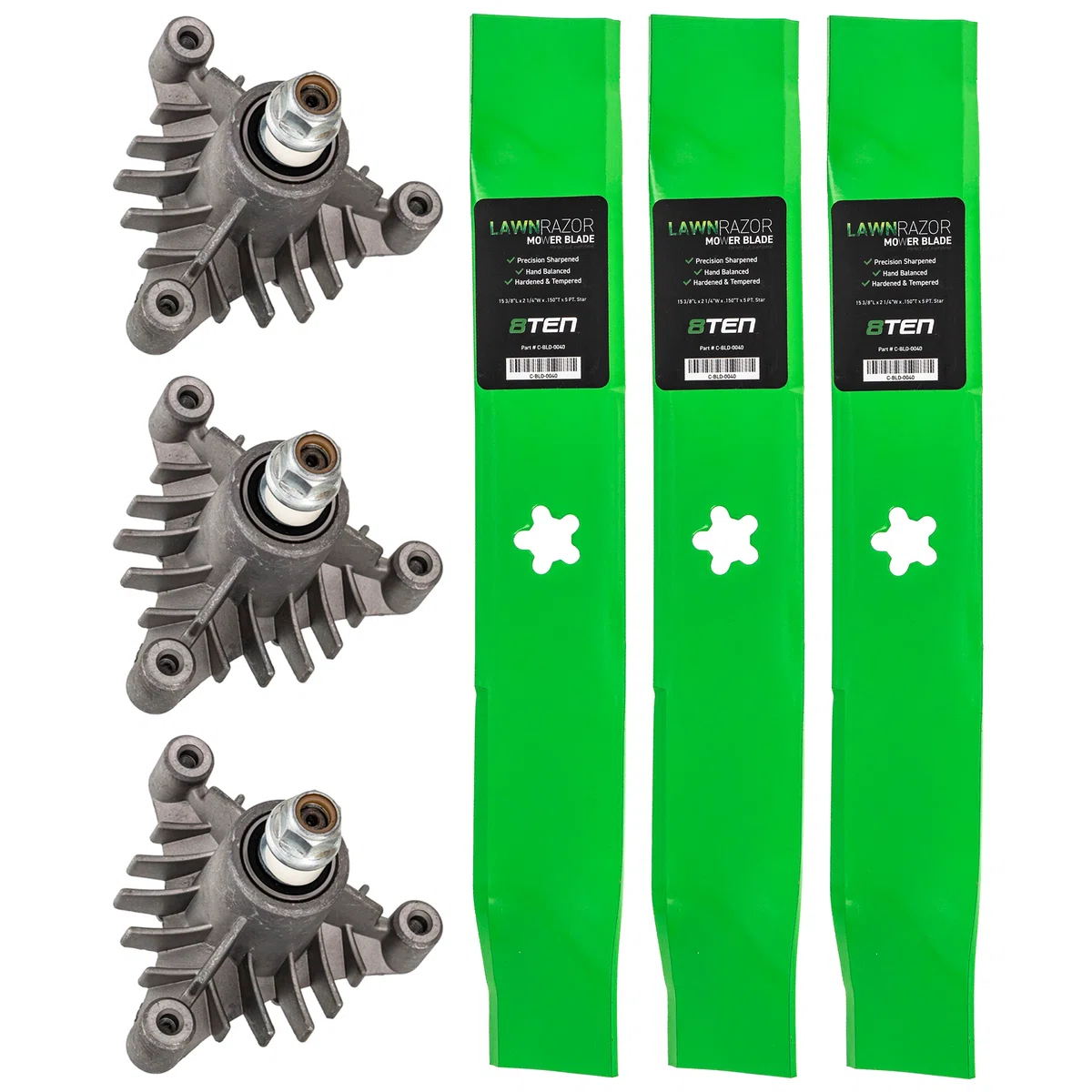 Deck Spindle & Mower Blade Kit For AYP Poulan Pro Husqvarna MK1014656