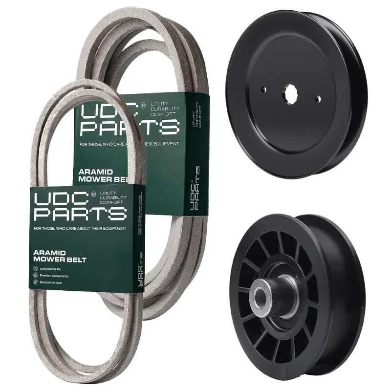 UDC Parts Mower Kit / Belt 130969 + Belt 196103 + Pulley 129861 + Pulley 532194327 / Fits Poulan Pro PB22H54BF PB22H54BFX