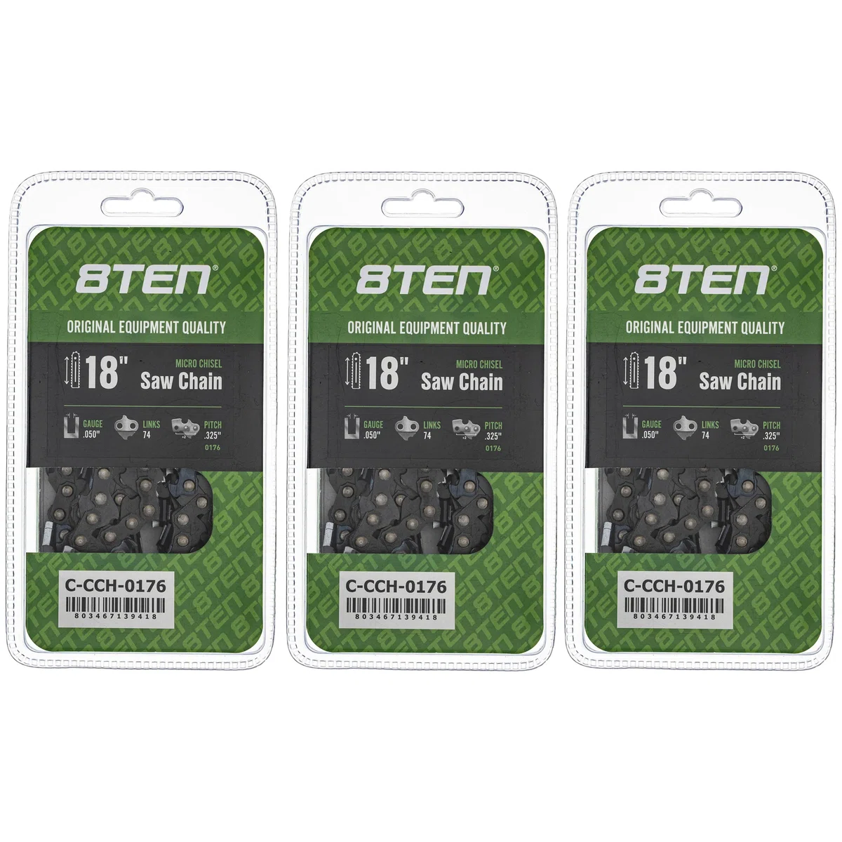 Chainsaw Chain 18 Inch .050 .325 74DL For Stihl Solo Homelite 20LPX074G 23RS74E 20LGX074G 591095774 | 3-PACK