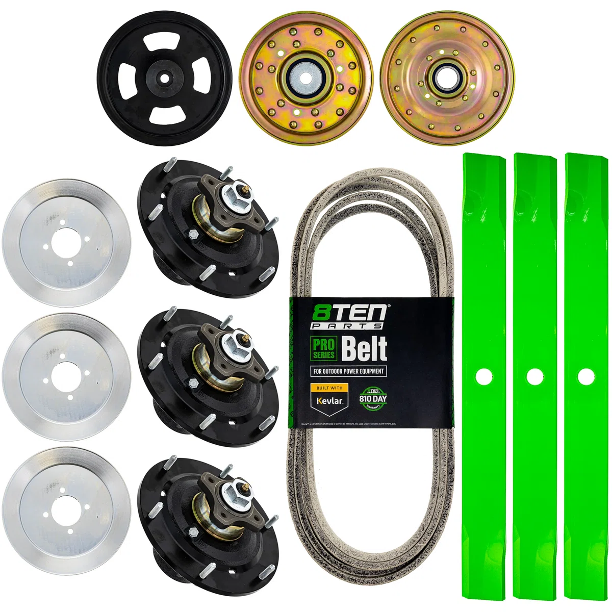 Deck Rebuild Kit Blade Spindle Belt Idler for John Deere Z970R 72-Inch EPC201693