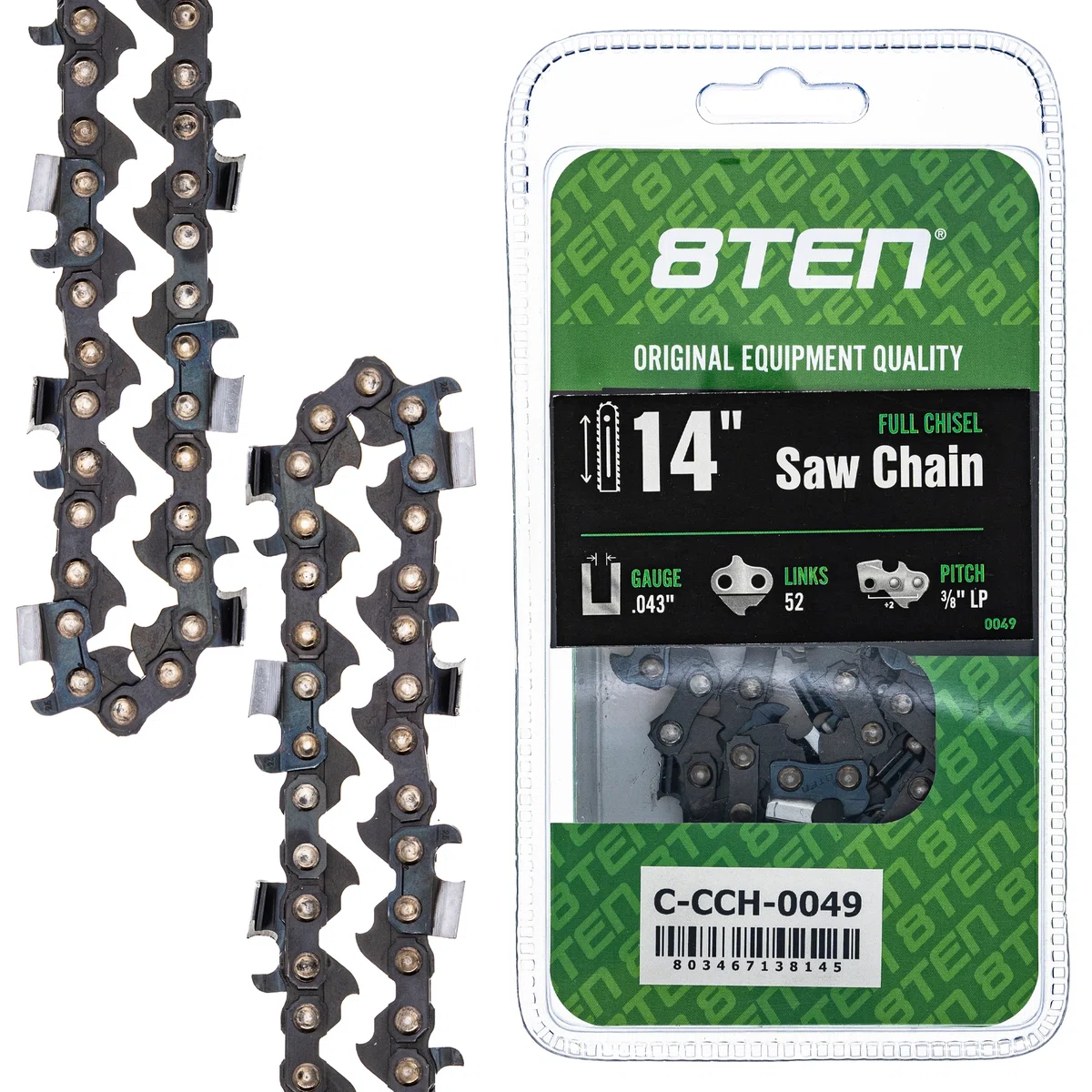 Chainsaw Chain 14 Inch .043 3/8 LP 52DL For Makita Echo Husqvarna