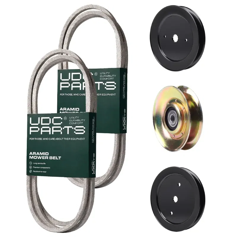 UDC Parts Mower Kit / Belt 144959 + Belt 174883 + Pulley 127783 + Pulley 129861 + Pulley 195945 / Fits Husqvarna YTH1842