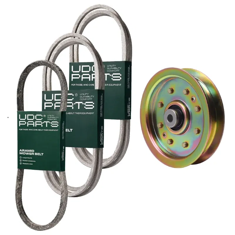 UDC Parts Mower Kit / Belt 754-04045 + Belt 754-0467 + Belt 754-0468 + Pulley 956-04129 / Fits Troy-Bilt Bronco Range Rider Super Bronco