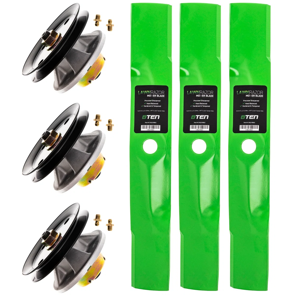 Deck Spindle & Mower Blade Kit For John Deere Sabre Scotts MK1002227