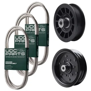UDC Parts Mower Kit / Belt 130969 + Belt 138255 + Belt 140218 + Pulley 532196106 + Pulley 532194327 / Fits Jonsered LT2217A