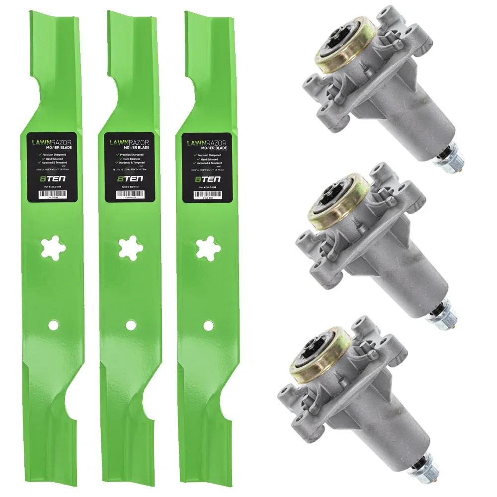 Deck Spindle & Mower Blade Kit For Husqvarna Poulan Pro Statesman MK1002266