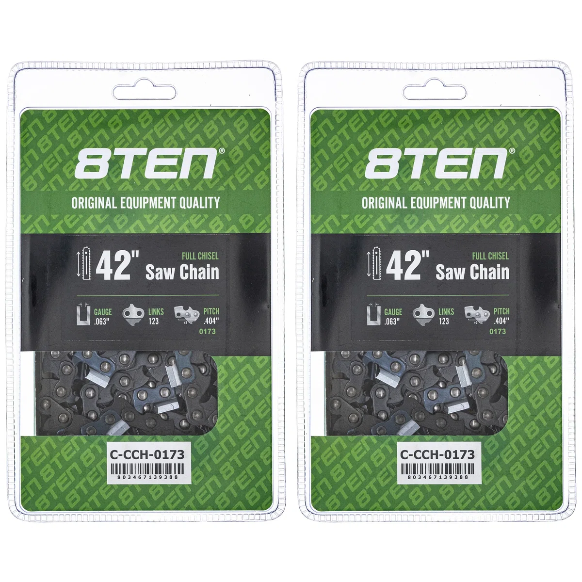 Chainsaw Chain 42 Inch .063 .404 123DL For Stihl 46RM123 | 2-PACK