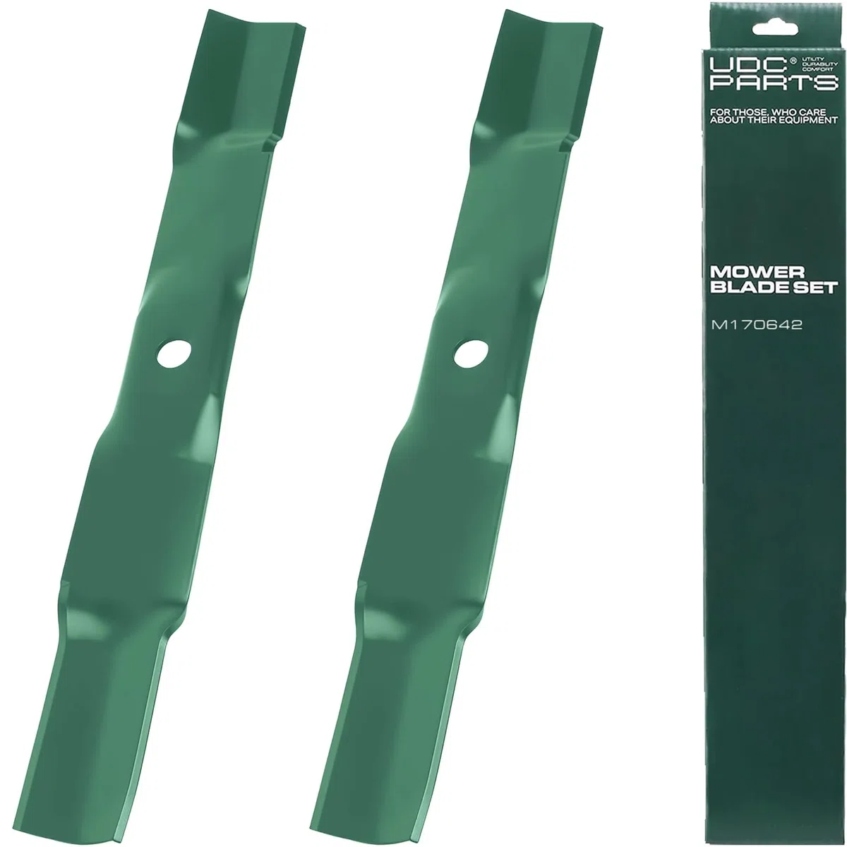 M170642 Mower Blades Replacement for John Deere 42 Inch UC22008 S220 Z315E Z320M Z320R Z335E Z335M Z345M Z345R / 2 Pack Mulching