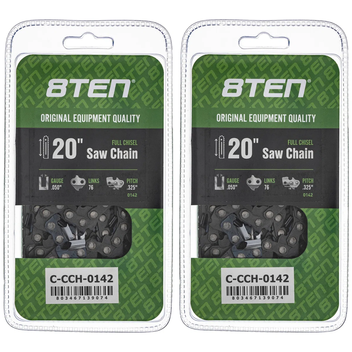 Chainsaw Chain 20 Inch .050 .325 76DL For Blue Max 20LPX076G | 2-PACK