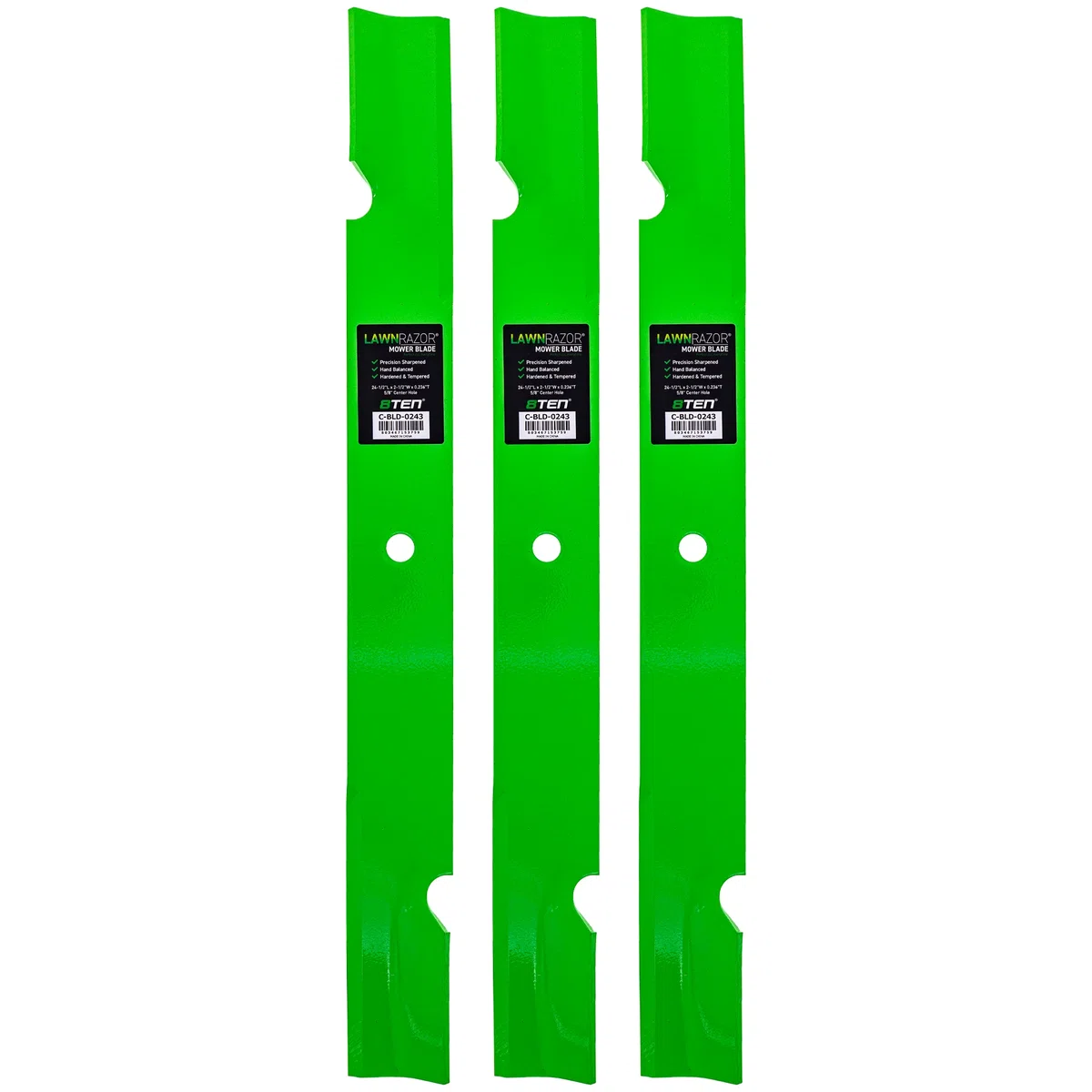 LawnRAZOR Notched High Lift Blade For Scag Toro 482882 105-7784-03 105-7784 482949 482875 482788 | 3-PACK