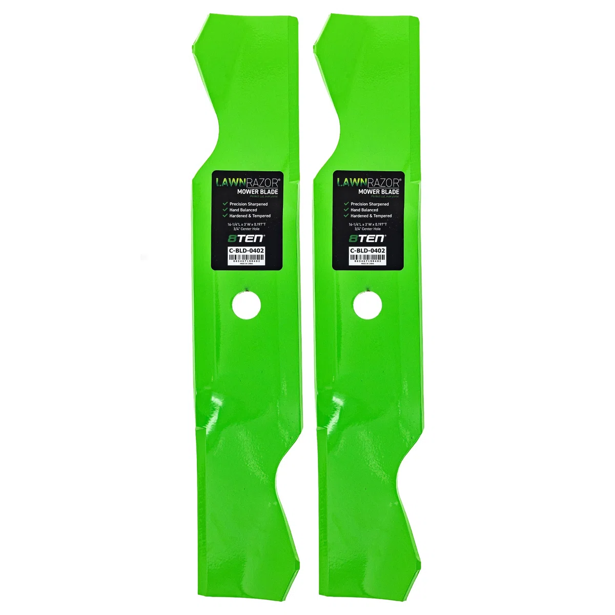 LawnRAZOR Notched Low Lift Blade For Cub Cadet 759-3822 742P3016 742-3016 | 3-PACK