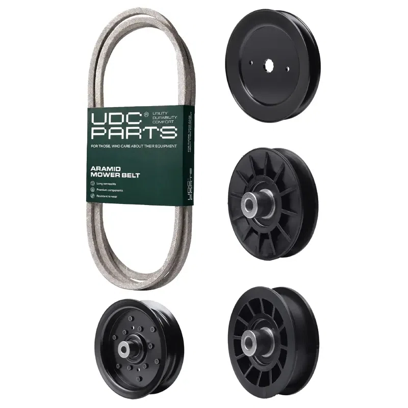 UDC Parts Mower Kit / Belt 140218 + Pulley 129861 + Pulley 532194326 + Pulley 532196106 + Pulley 532194327 / Fits Statesman SOGT26H54