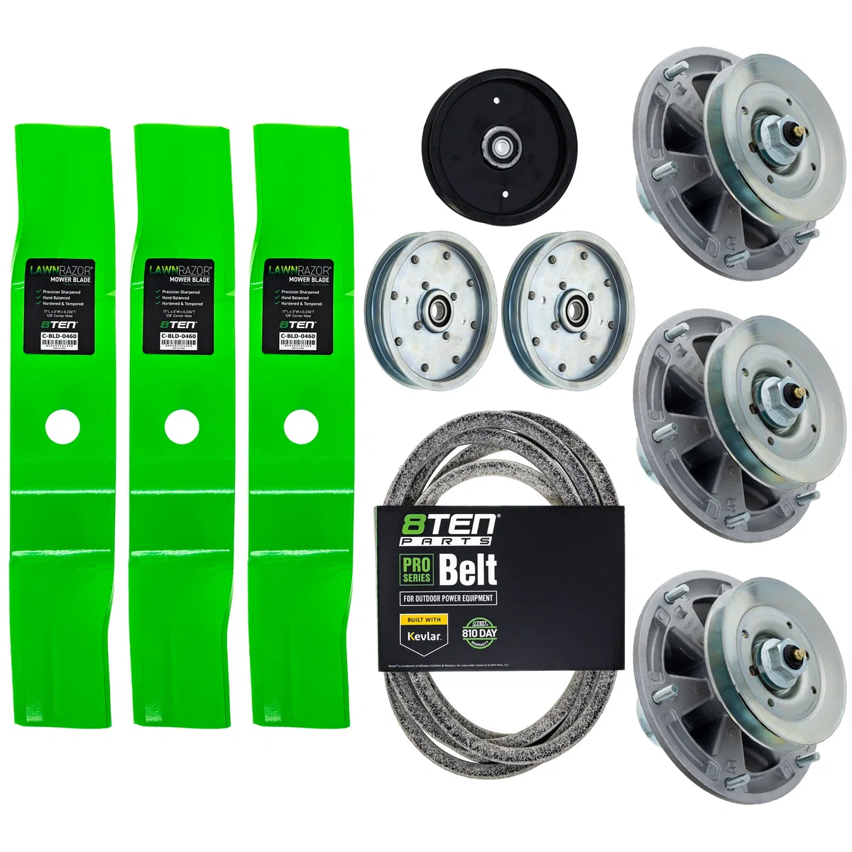 Blade Spindle Belt Idler Kit for John Deere Z720E Z740R 48-Inch TCU30315