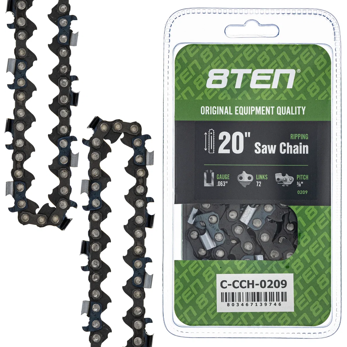 Chainsaw Chain 20 Inch .063 3/8 72DL For Stihl Dolmar Makita 75LPX072G 75EXL072G 36RS372E H50S72