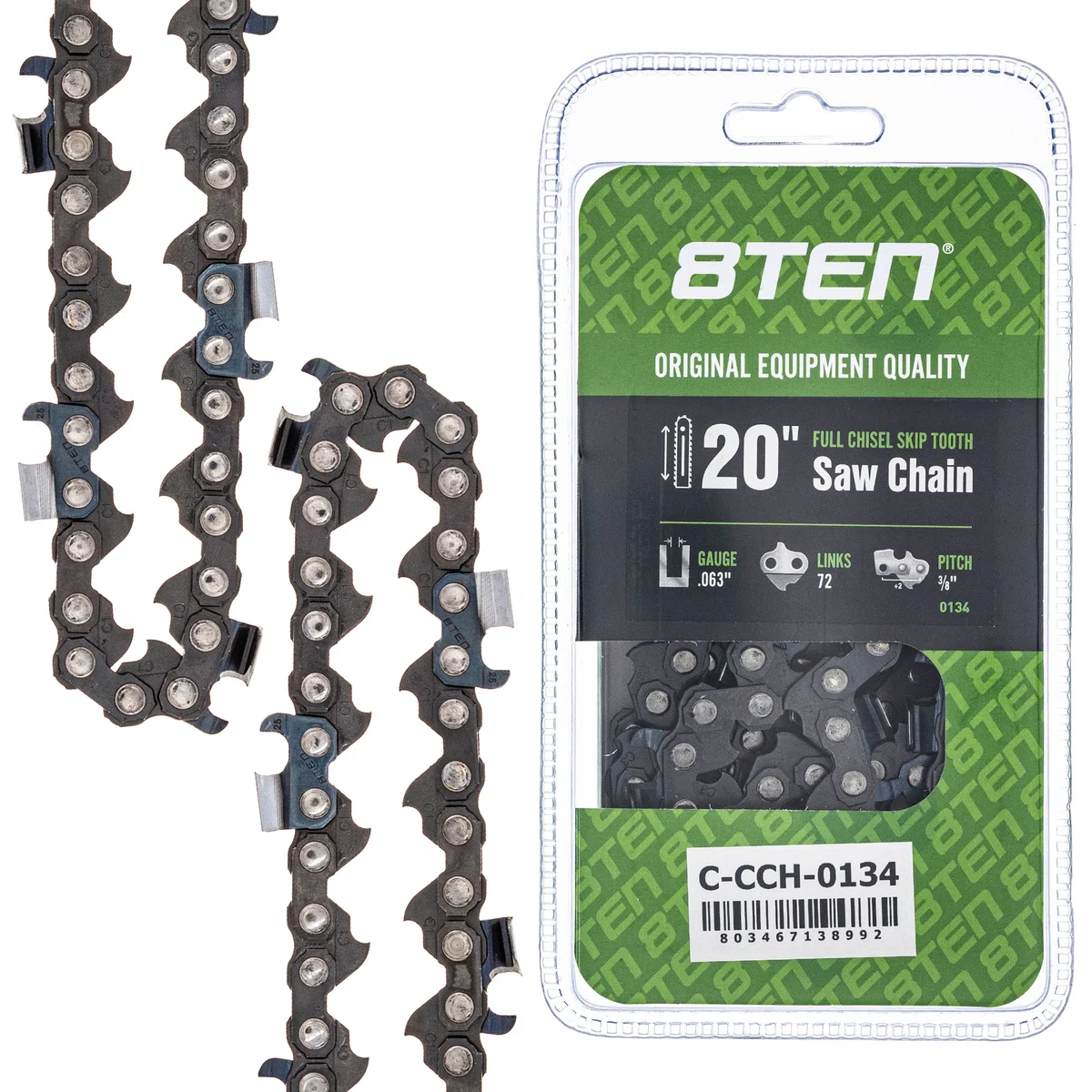 Chainsaw Chain 20 Inch .063 3/8 72DL For Stihl Dolmar Makita 75LPX072G 75EXL072G 36RS372E H50S72