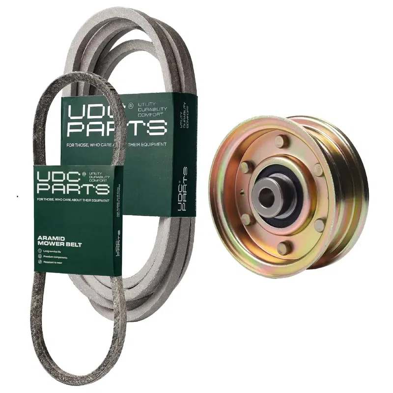 UDC Parts Mower Kit / Belt 754-0468 + Belt 754-0642 + Pulley 756-04224 / Fits Troy-Bilt Big Red GT-2554 GTX-2654
