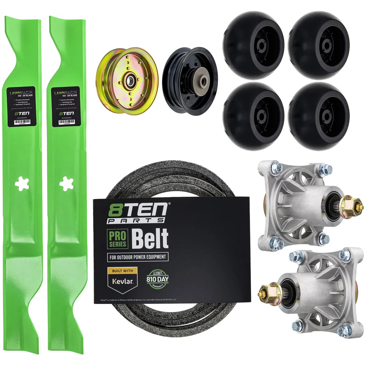 Blade Spindle Belt Idler Deck Wheel Kit For Husqvarna Poulan Pro MK1013525