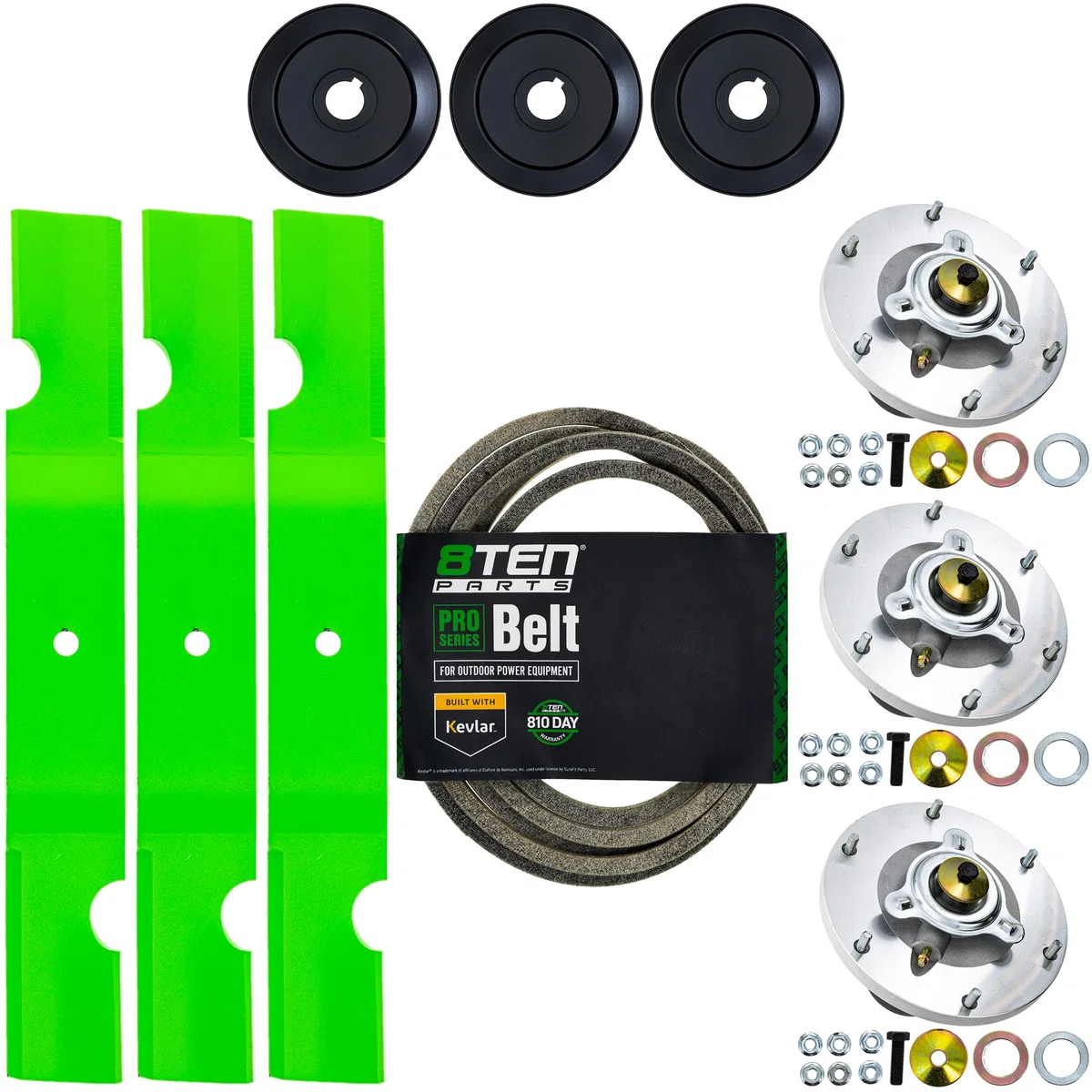 Blade Spindle Belt Kit for Grasshopper So26 m52 52-Inch 320239 623781