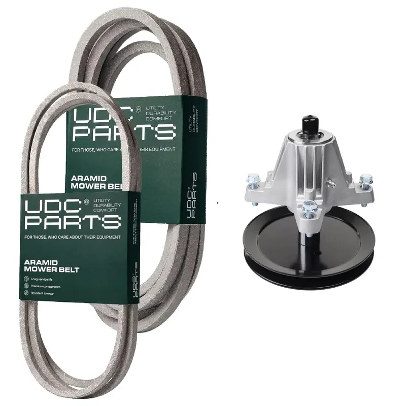 UDC Parts Mower Kit / Belt 754-04062 + Belt 754-04118 + Spindle 618-06989 / Fits Yard-Man LT-46