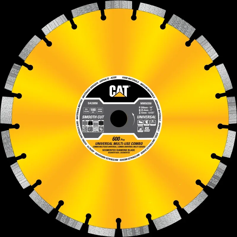 Cat 600 Pro Universal Multi Material Laser Welded Diamond Blade 14" - 350mm