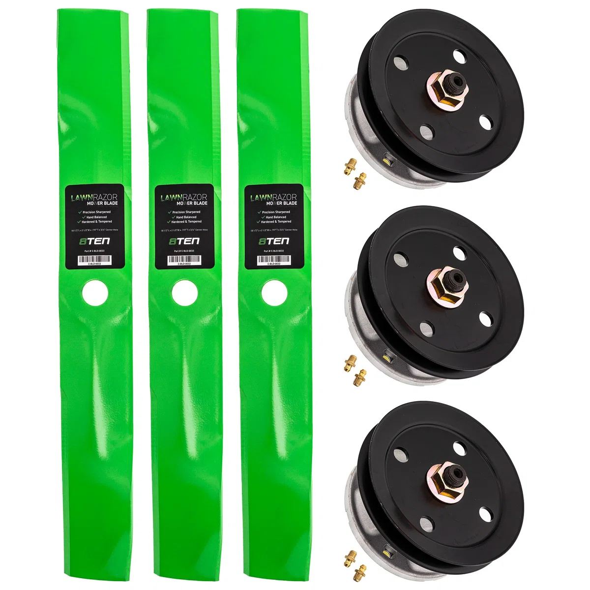 Deck Spindle & Mower Blade Kit For John Deere Sabre Scotts MK1002203