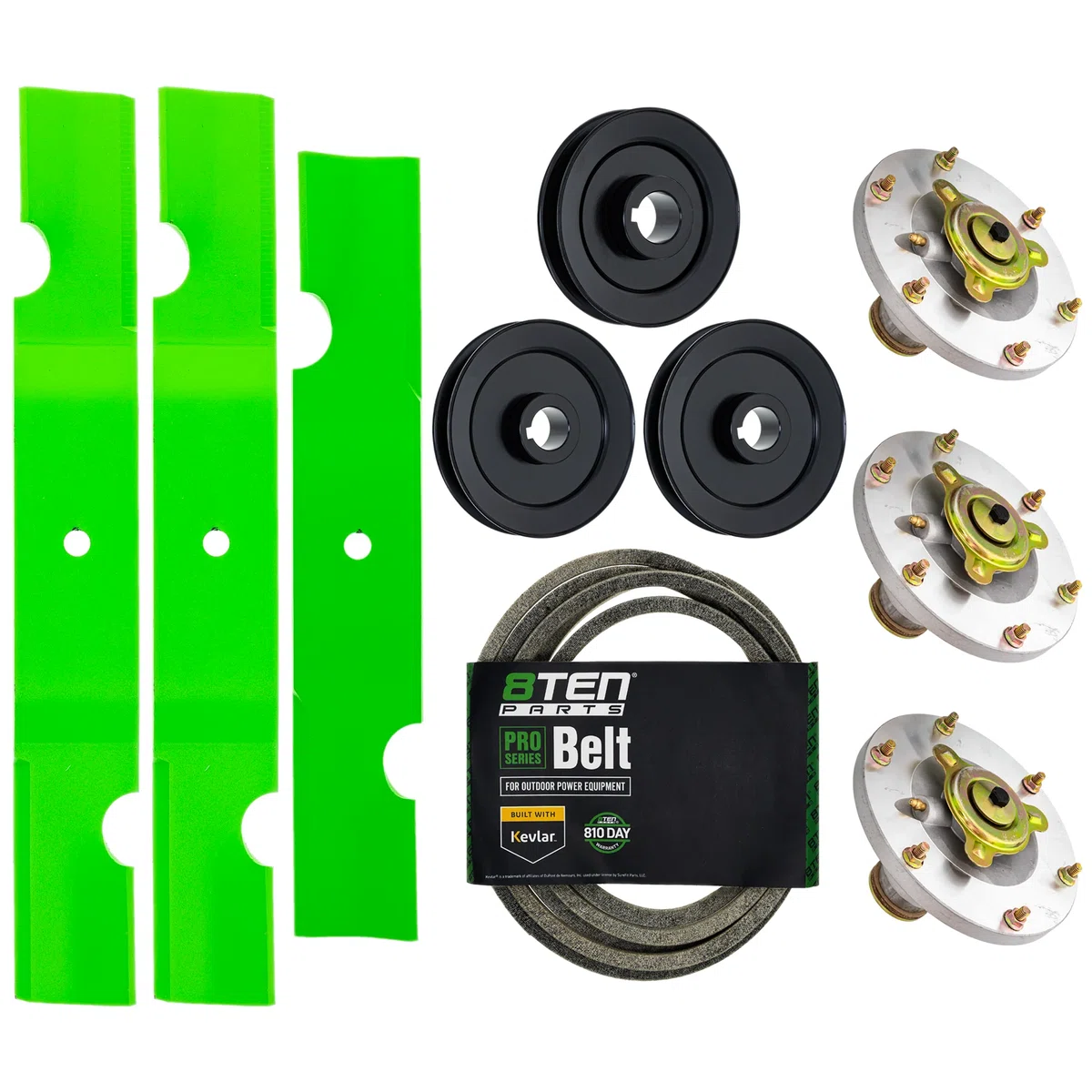 Blade Spindle Belt Kit for Grasshopper m248 120 120k 48-Inch 320239 320234