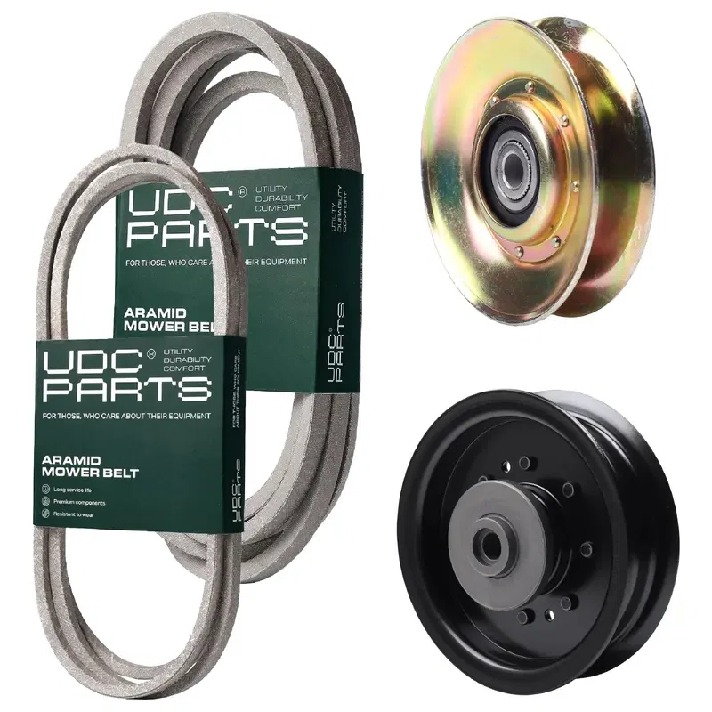 UDC Parts Mower Kit / Belt 138255 + Belt 539117245 + Pulley 127783 + Pulley 532196104 / Fits Husqvarna LT1597