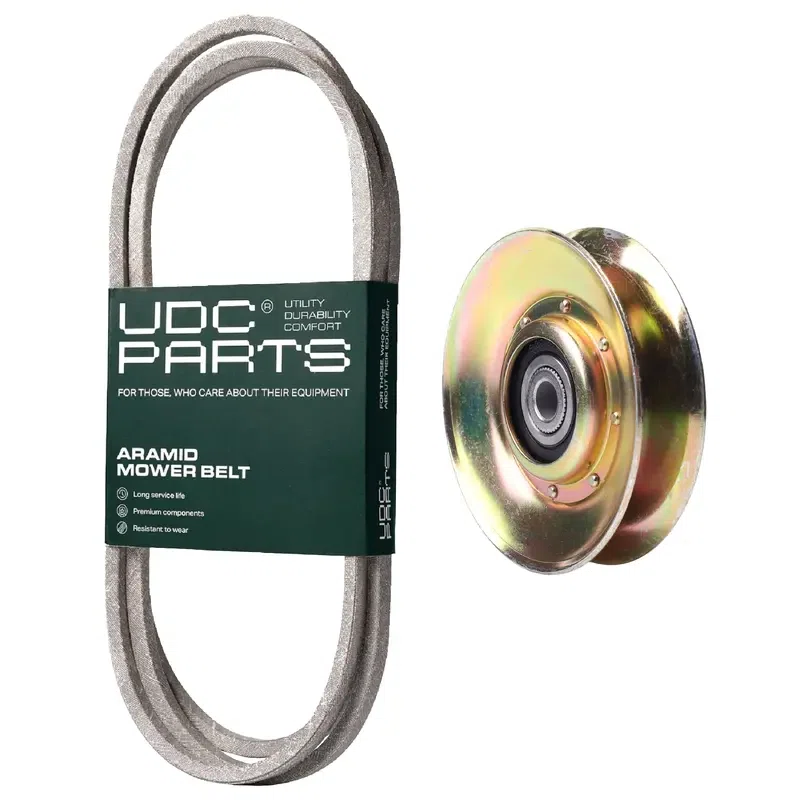 UDC Parts Mower Kit / Belt 144959 + Pulley 127783 / Fits Huskee TS1846A TS2050B TS2050C TS2051D TS20CH50A TS20H50C TS22H50A TS22H50B