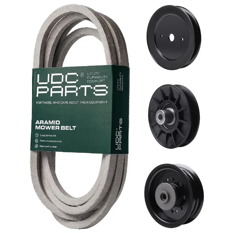 UDC Parts Mower Kit / Belt 196103 + Pulley 129861 + Pulley 532194326 + Pulley 532196106 / Fits Statesman SOGT26H54