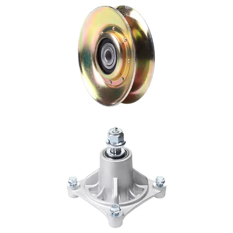 UDC Parts Mower Kit / Pulley 127783 + Spindle 532174356 / Fits Poulan POGT20H48STA POGT20T48STA