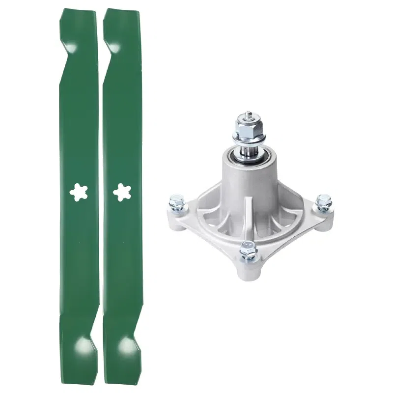UDC Parts Mower Kit / Spindle 532174356 + 2 Pack Blades 138971 / Fits Jonsered LT2122A2