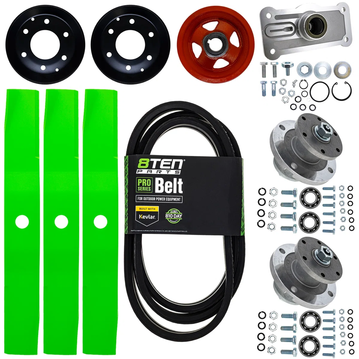 Blade Spindle Belt Kit for Kubota BX1800D BX22D RCK54-22BX 54-Inch Deck
