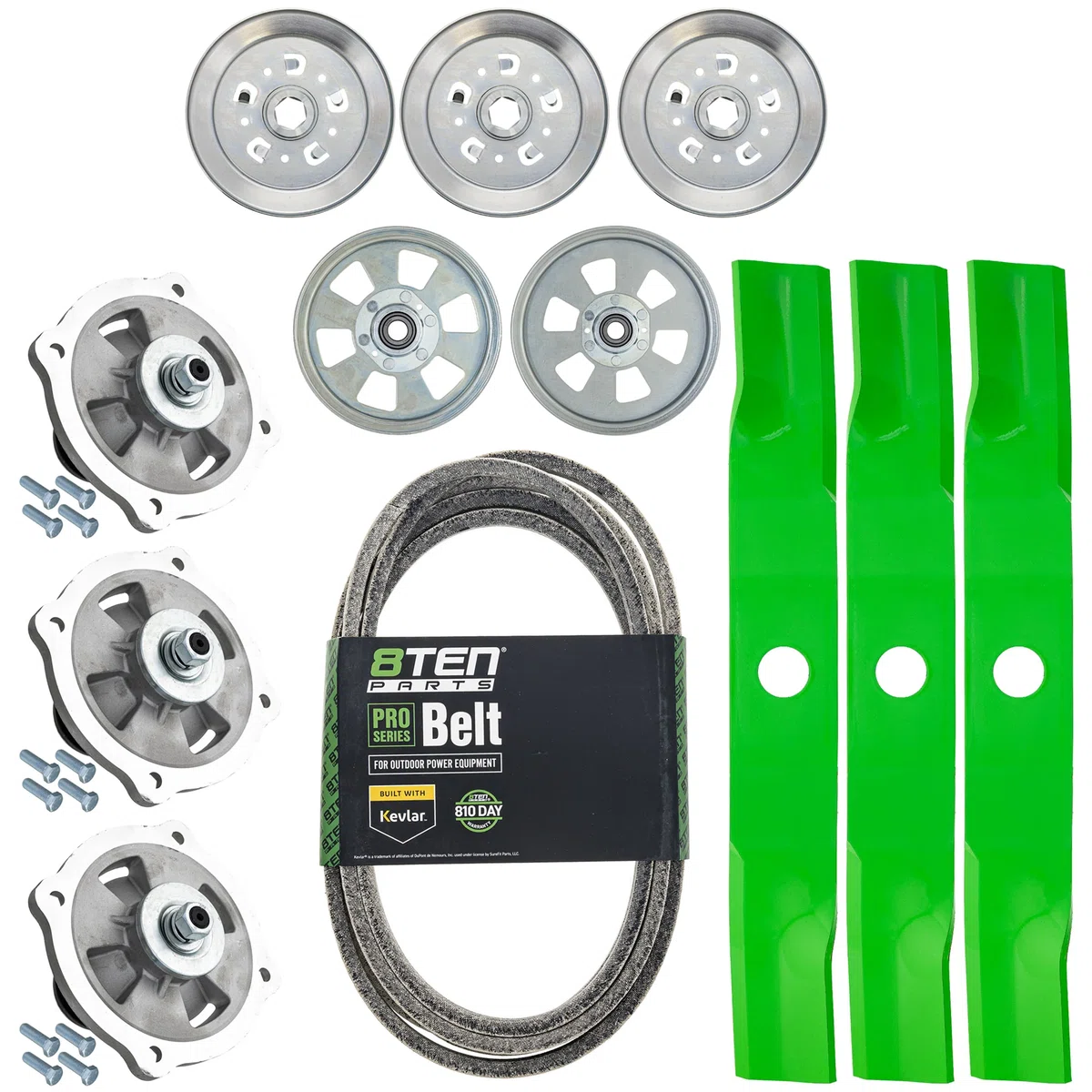 Blade Spindle Belt Kit for Kubota RCK54P-781Z Z724XKW-3 54-Inch K5613-34340